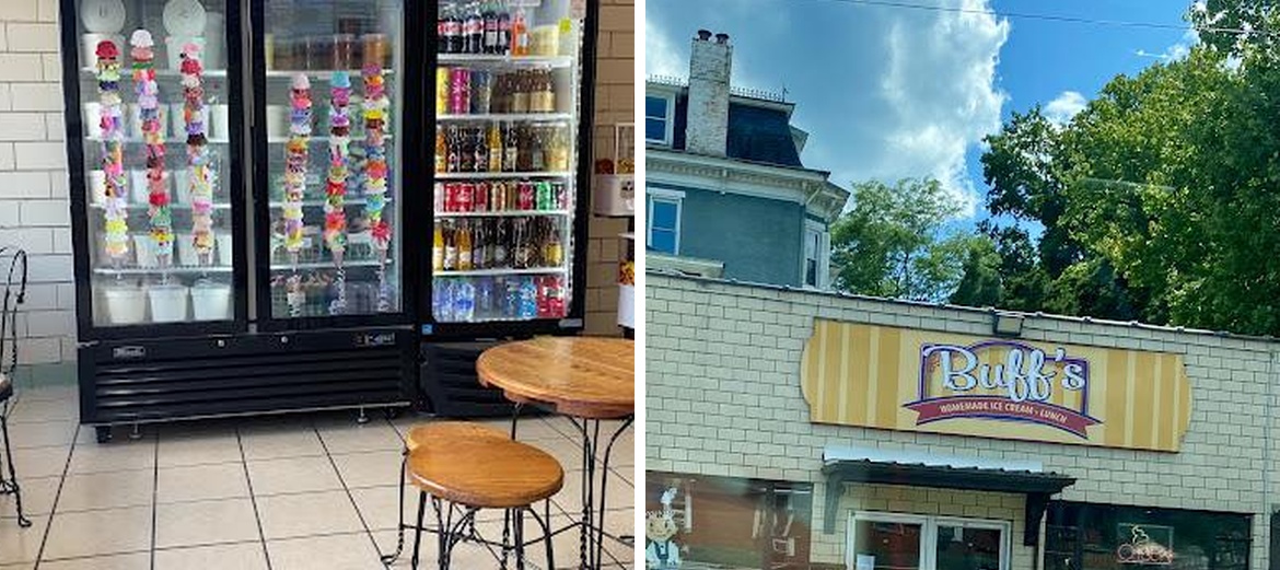 Buff's Ice Cream and Lunch Menu